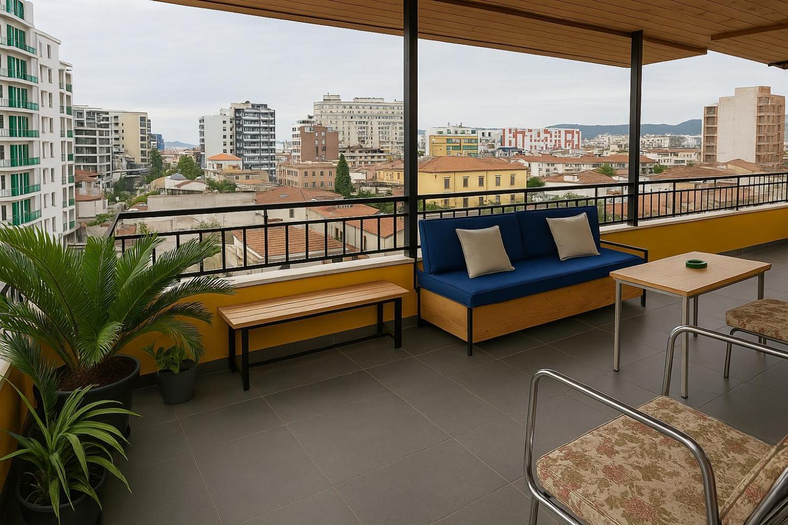 Cozy Big Apartment With Balcony Tirana Exterior foto
